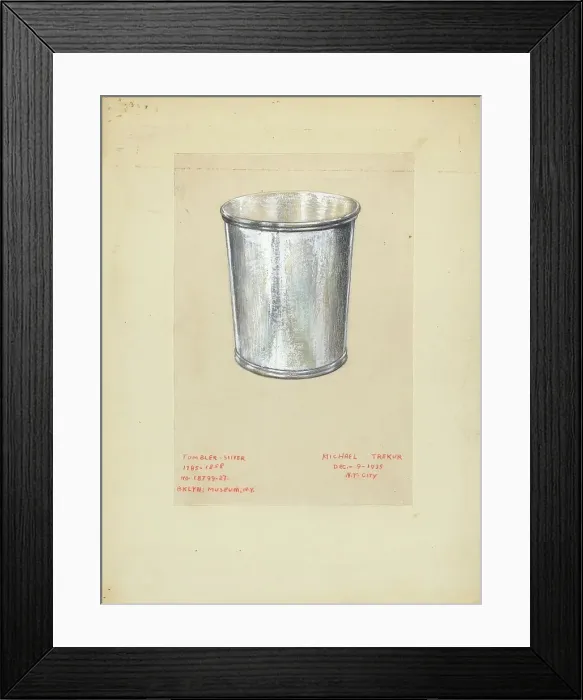 Framed Print : Tumbler, 1935 / 1942. Creator: Michael Trekur Framed Print : Tumbler, 1935 / 1942. Creator: Michael Trekur