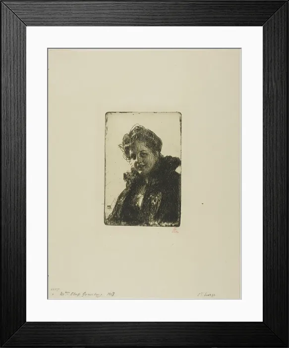 Framed Print : Mrs. Granberg, 1903. Creator: Anders Leonard Zorn Framed Print : Mrs. Granberg, 1903. Creator: Anders Leonard Zorn