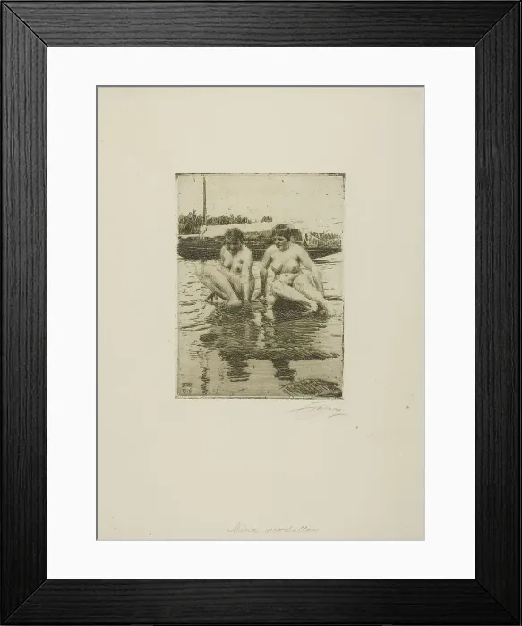 Framed Print : My Models, 1916. Creator: Anders Leonard Zorn Framed Print : My Models, 1916. Creator: Anders Leonard Zorn