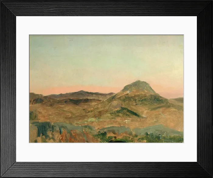 Framed Print : Greek Mountain Peak at Twilight, January 29, 1878. Creator: Lockwood de Forest Framed Print : Greek Mountain Peak at Twilight, January 29, 1878. Creator: Lockwood de Forest