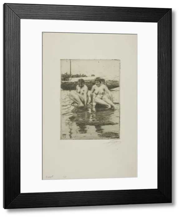 Framed Print : My Models, 1916. Creator: Anders Leonard Zorn Framed Print : My Models, 1916. Creator: Anders Leonard Zorn