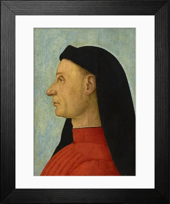 Framed Print : Portrait of a Man, c. 1495. Creator: Carpaccio, Vittore (1460-1526) Framed Print : Portrait of a Man, c. 1495. Creator: Carpaccio, Vittore (1460-1526)