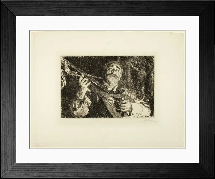 Framed Print : Vicke, 1918. Creator: Anders Leonard Zorn Framed Print : Vicke, 1918. Creator: Anders Leonard Zorn