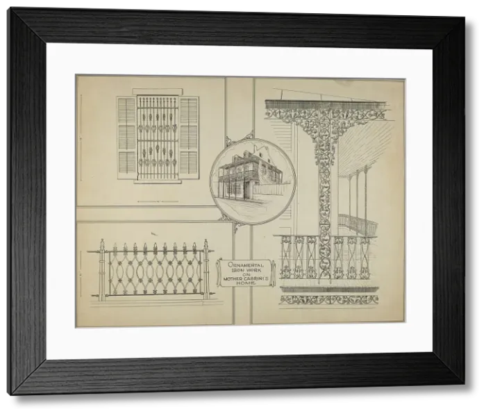 Framed Print : Iron Work, c. 1936. Creator: Lucien Verbeke Framed Print : Iron Work, c. 1936. Creator: Lucien Verbeke