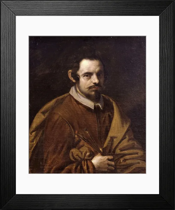 Framed Print : Self-Portrait, Between 1680 and 1690. Creator: Paglia, Francesco (1635-1714) Framed Print : Self-Portrait, Between 1680 and 1690. Creator: Paglia, Francesco (1635-1714)