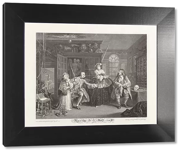 Marriage a la Mode. Plate III: The Inspection, 1745. Creator: Hogarth, William (1697-1764)