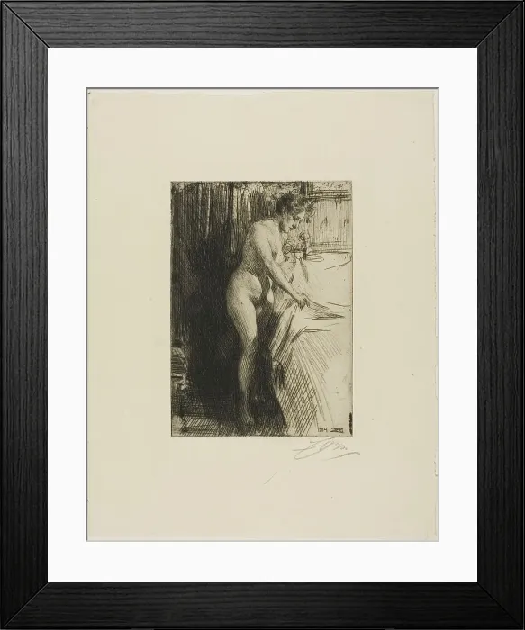 Framed Print : Olandine, 1904. Creator: Anders Leonard Zorn Framed Print : Olandine, 1904. Creator: Anders Leonard Zorn
