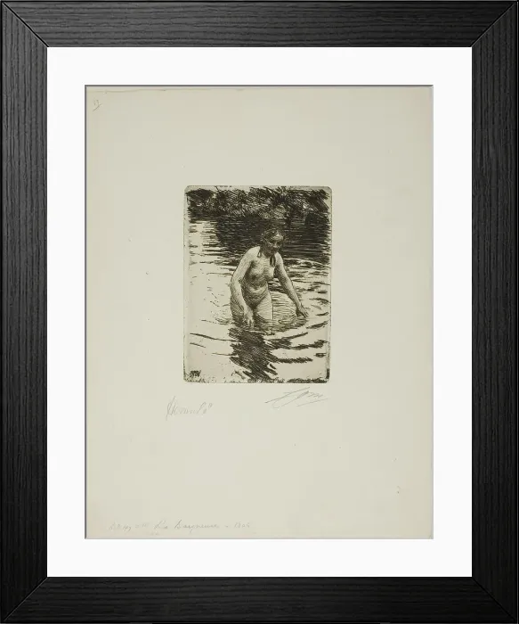 Framed Print : Hemulå II, 1906. Creator: Anders Leonard Zorn Framed Print : Hemulå II, 1906. Creator: Anders Leonard Zorn