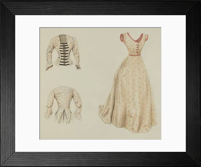 Framed Print : Dress. Creator: Lucien Verbeke