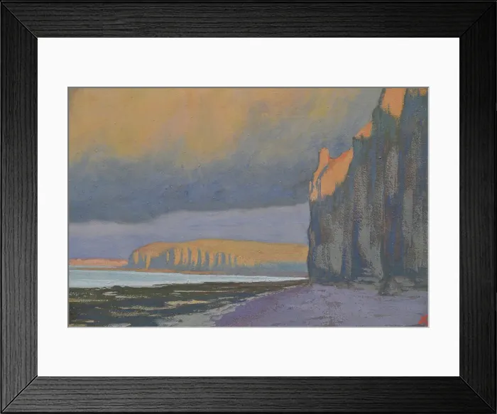 Framed Print : Ciel d'orage. Falaises à Varengeville. Creator: Auburtin, Jean Francis (1866-1930) Framed Print : Ciel d'orage. Falaises à Varengeville. Creator: Auburtin, Jean Francis (1866-1930)