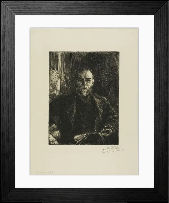 Framed Print : John Hay, 1904. Creator: Anders Leonard Zorn