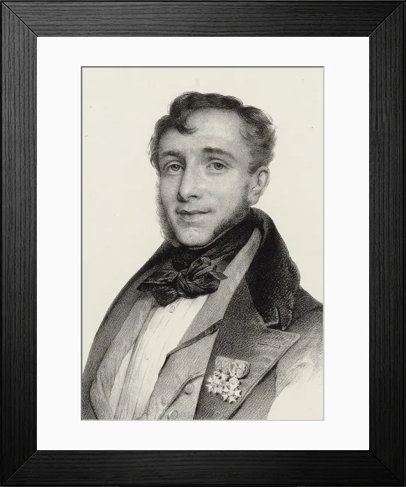 Framed Print : Portrait of the composer Friedrich Kalkbrenner (1785-1849), ca 1835-1840. Creator: Vogt, Pierre Charles (ca 1810-ca 1890) Framed Print : Portrait of the composer Friedrich Kalkbrenner (1785-1849), ca 1835-1840. Creator: Vogt, Pierre Charles (ca 1810-ca 1890)