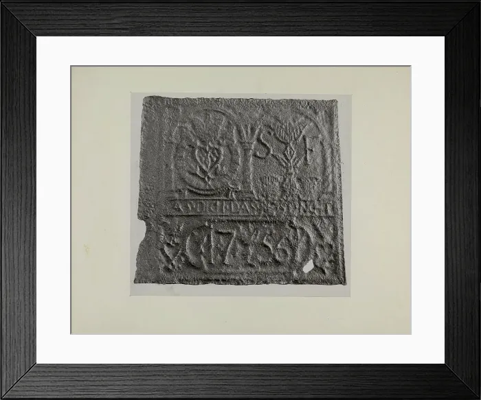 Framed Print : Pa. German Stove Plate, c. 1942. Creator: Charles Von Urban Framed Print : Pa. German Stove Plate, c. 1942. Creator: Charles Von Urban