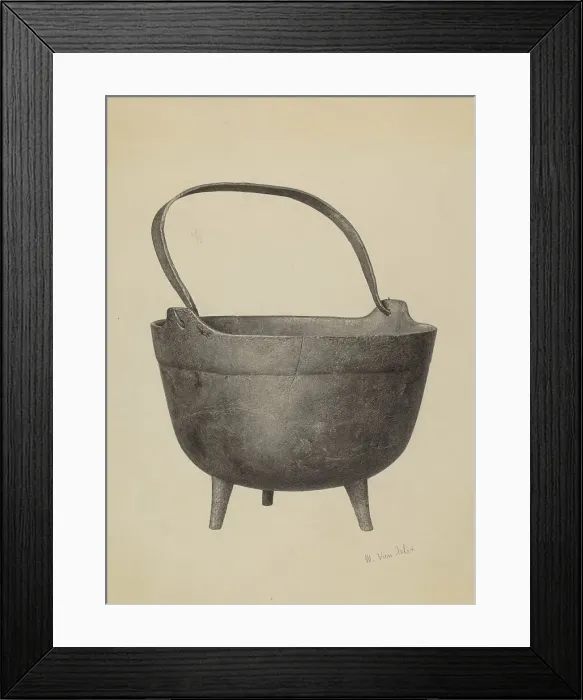 Framed Print : Kettle, c. 1940. Creator: Maurice Van Felix Framed Print : Kettle, c. 1940. Creator: Maurice Van Felix