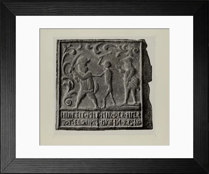 Framed Print : Stove Plate, 1935 / 1942. Creator: Charles Von Urban Framed Print : Stove Plate, 1935 / 1942. Creator: Charles Von Urban