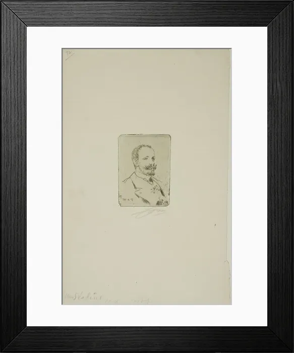 Framed Print : Uno Stadius, 1905. Creator: Anders Leonard Zorn Framed Print : Uno Stadius, 1905. Creator: Anders Leonard Zorn