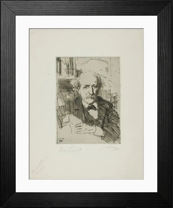 Framed Print : Marcellin Berthelot, 1906. Creator: Anders Leonard Zorn