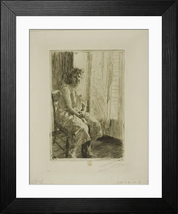 Framed Print : Morning, 1891. Creator: Anders Leonard Zorn Framed Print : Morning, 1891. Creator: Anders Leonard Zorn