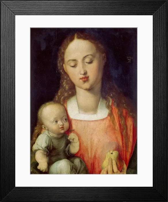 Framed Print : Madonna and child with a Pear, 1526. Creator: Dürer, Albrecht (1471-1528) Framed Print : Madonna and child with a Pear, 1526. Creator: Dürer, Albrecht (1471-1528)