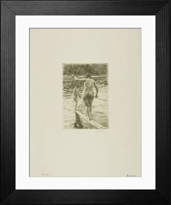 Framed Print : Balance, 1919. Creator: Anders Leonard Zorn Framed Print : Balance, 1919. Creator: Anders Leonard Zorn