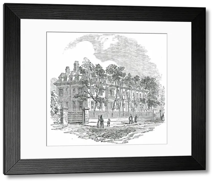 Framed Print : King Edward's School, Bury St. Edmund's, 1850. Creator: Unknown Framed Print : King Edward's School, Bury St. Edmund's, 1850. Creator: Unknown
