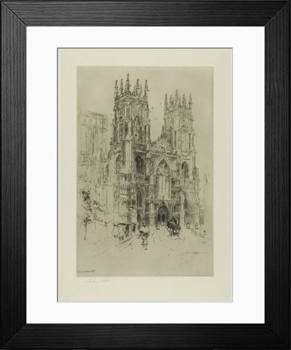 Framed Print : York Cathedral, 1898. Creator: Charles John Watson Framed Print : York Cathedral, 1898. Creator: Charles John Watson
