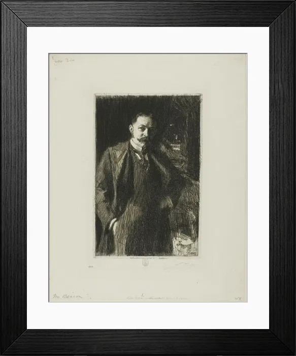Framed Print : E. R. Bacon, 1897. Creator: Anders Leonard Zorn Framed Print : E. R. Bacon, 1897. Creator: Anders Leonard Zorn
