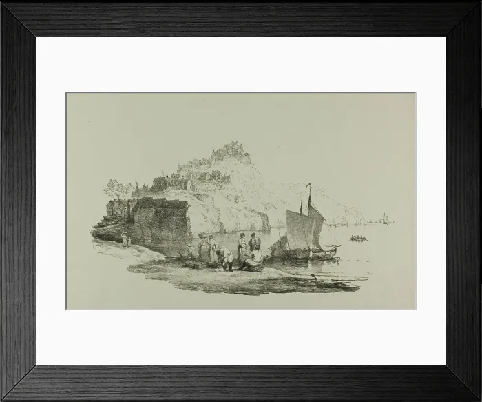 Framed Print : Robin Hood's Bay, Yorkshire, n.d. Creator: Francis Nicholson