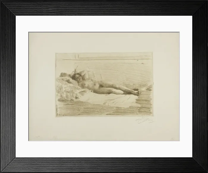 Framed Print : Elin, 1913-14. Creator: Anders Leonard Zorn Framed Print : Elin, 1913-14. Creator: Anders Leonard Zorn