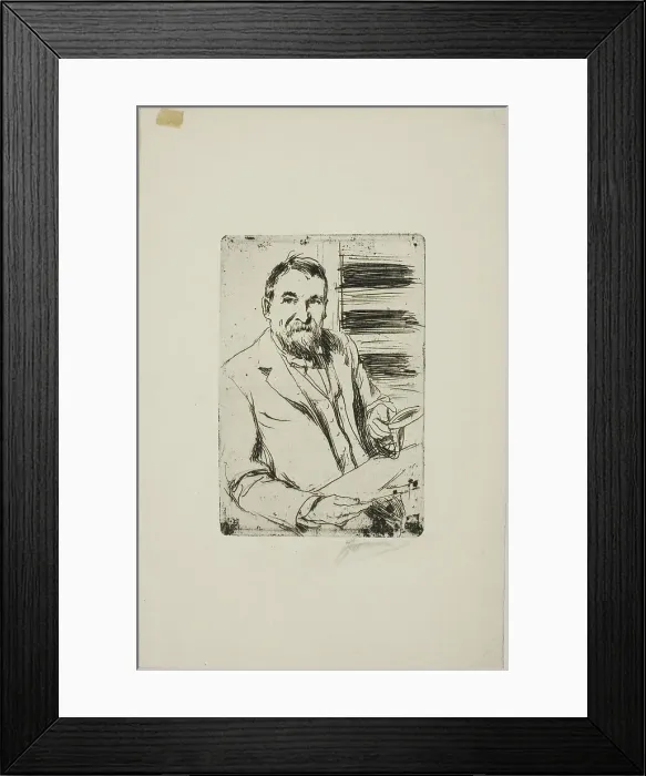 Framed Print : Frederick Keppel I, 1898. Creator: Anders Leonard Zorn Framed Print : Frederick Keppel I, 1898. Creator: Anders Leonard Zorn