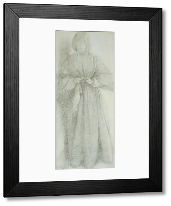 Framed Print : Elizabeth Siddal (Mrs. Dante Gabriel Rossetti), c. 1854. Creator: Dante Gabriel Rossetti Framed Print : Elizabeth Siddal (Mrs. Dante Gabriel Rossetti), c. 1854. Creator: Dante Gabriel Rossetti