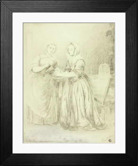 Framed Print : Washing of Hands, n.d. Creator: Frank Stone Framed Print : Washing of Hands, n.d. Creator: Frank Stone