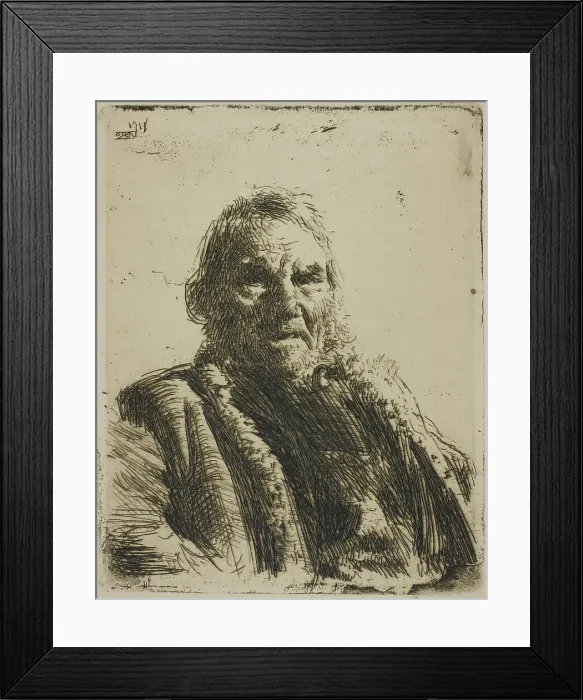 Framed Print : Old Soldier ('Prinsen'), 1911. Creator: Anders Leonard Zorn. Old Soldier ('Prinsen'), 1911. Creator: Anders Leonard Zorn Framed Print : Old Soldier ('Prinsen'), 1911. Creator: Anders Leonard Zorn. Old Soldier ('Prinsen'), 1911. Creator: Anders Leonard Zorn