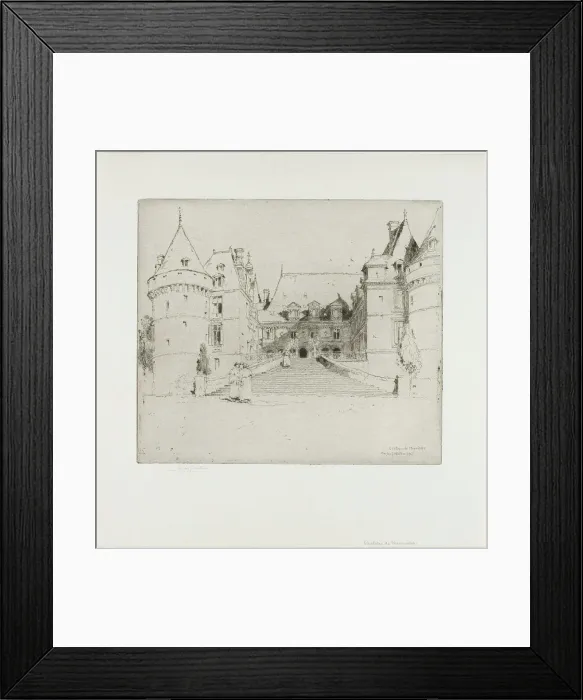Framed Print : Château de Meanieres, 1905. Creator: Charles John Watson Framed Print : Château de Meanieres, 1905. Creator: Charles John Watson