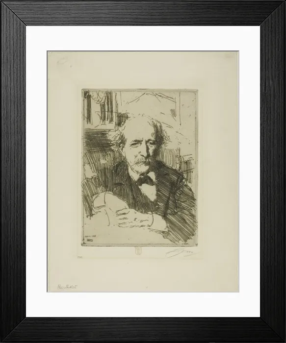 Framed Print : Marcellin Berthelot, 1906. Creator: Anders Leonard Zorn Framed Print : Marcellin Berthelot, 1906. Creator: Anders Leonard Zorn