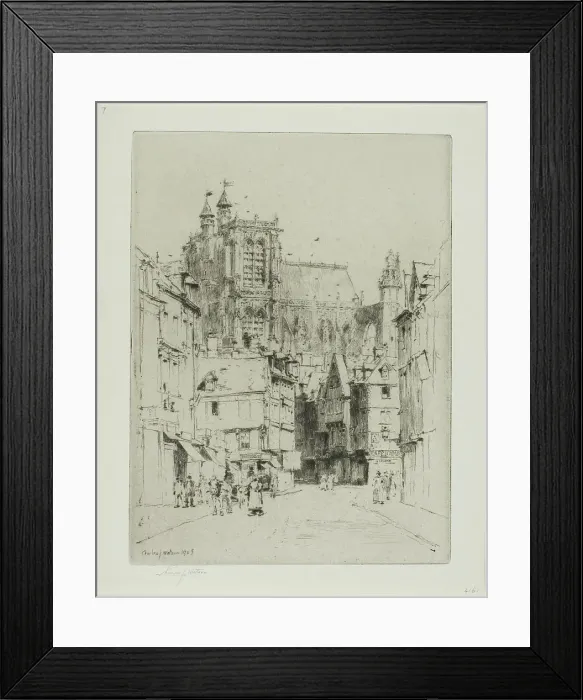 Framed Print : Abbéville, 1905. Creator: Charles John Watson Framed Print : Abbéville, 1905. Creator: Charles John Watson