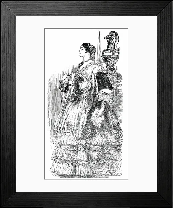 Framed Print : Fashions for May, 1850. Creator: Unknown Framed Print : Fashions for May, 1850. Creator: Unknown