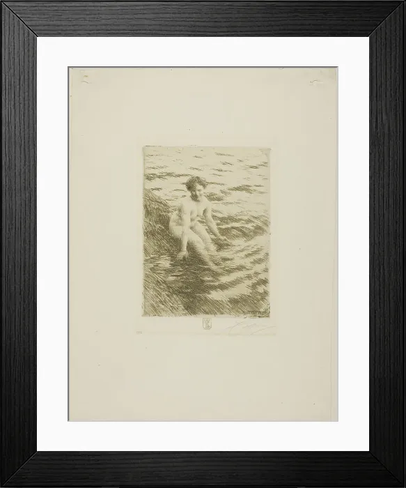 Framed Print : Wet, 1911. Creator: Anders Leonard Zorn Framed Print : Wet, 1911. Creator: Anders Leonard Zorn