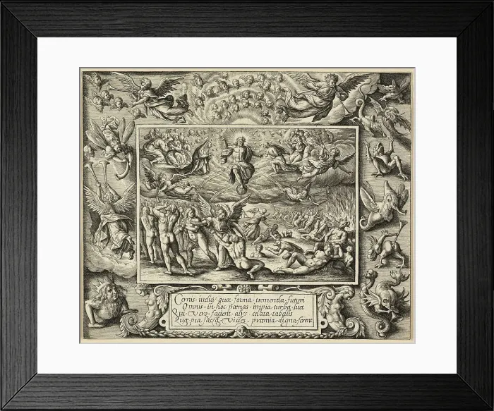 Framed Print : The Last Judgment, n.d. Creator: Jan Wierix Framed Print : The Last Judgment, n.d. Creator: Jan Wierix