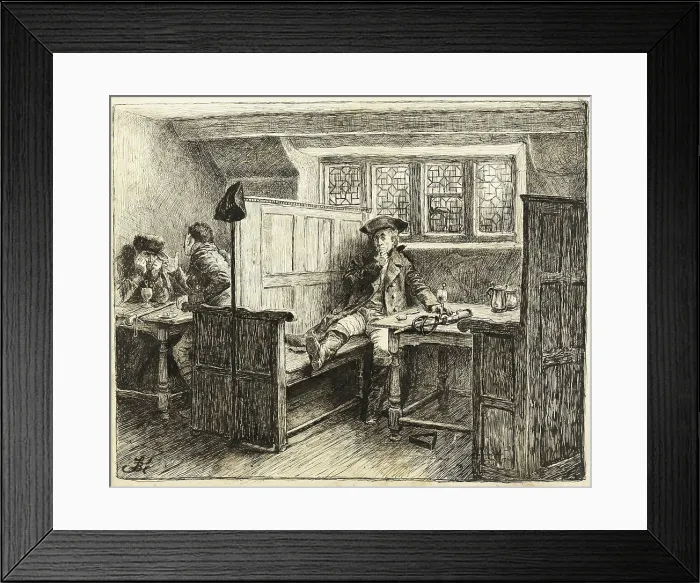 Framed Print : The Eavesdropper, c. 1886. Creator: Frederick Barnard