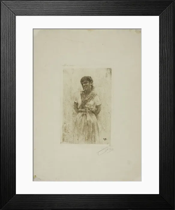Framed Print : Pepita, 1883. Creator: Anders Leonard Zorn Framed Print : Pepita, 1883. Creator: Anders Leonard Zorn