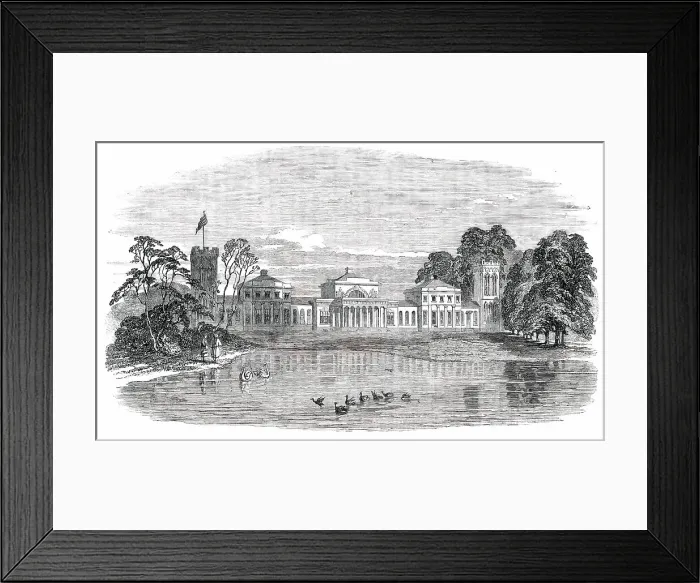 Framed Print : Summer Residence of the Kara...Family, in Tambov, 1150 Versts from St. Petersburgh, 1850. Creator: Unknown Framed Print : Summer Residence of the Kara...Family, in Tambov, 1150 Versts from St. Petersburgh, 1850. Creator: Unknown
