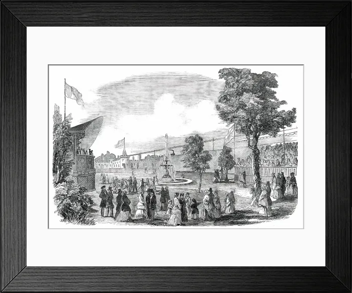 Framed Print : Opening of the Royal Botanic Gardens, Plymouth, 1850. Creator: Unknown Framed Print : Opening of the Royal Botanic Gardens, Plymouth, 1850. Creator: Unknown