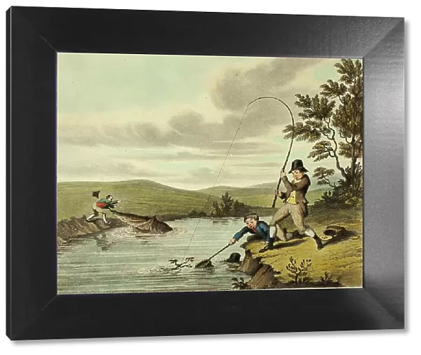 Delights of Fishing, 1823. Creator: Charles Turner