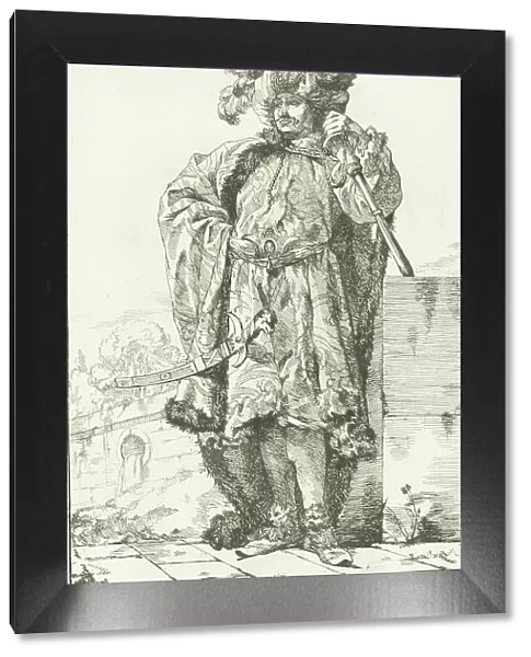 The Persian Ambassador, plate eighteen from Caravanne du Sultane à la Mecque, 1748. Creator: Joseph-Marie Vien the Elder