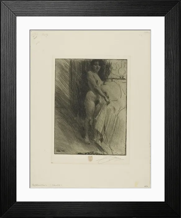 Framed Print : Nanette, 1903. Creator: Anders Leonard Zorn Framed Print : Nanette, 1903. Creator: Anders Leonard Zorn
