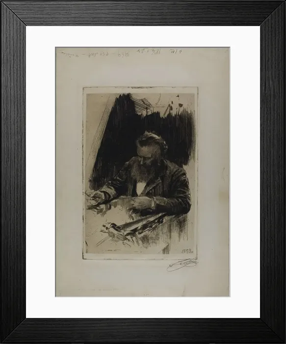 Framed Print : Axel Herman Haig III, 1884. Creator: Anders Leonard Zorn Framed Print : Axel Herman Haig III, 1884. Creator: Anders Leonard Zorn