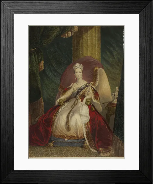 Framed Print : Victoria, Queen of Great Britain, India, etc. c. 1859. Creator: George Baxter Framed Print : Victoria, Queen of Great Britain, India, etc. c. 1859. Creator: George Baxter