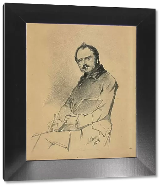 Portrait of a Man Writing, 1855. Creator: Anton Mauve