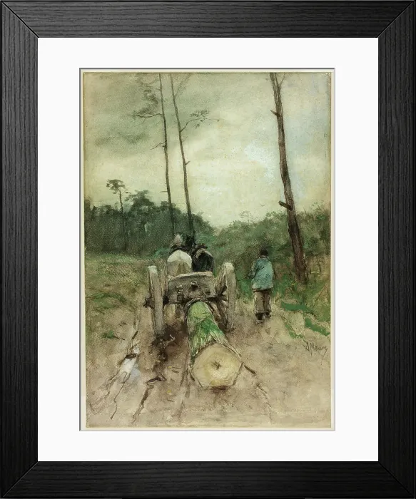 Framed Print : The Forester's Cart, n.d. Creator: Anton Mauve Framed Print : The Forester's Cart, n.d. Creator: Anton Mauve